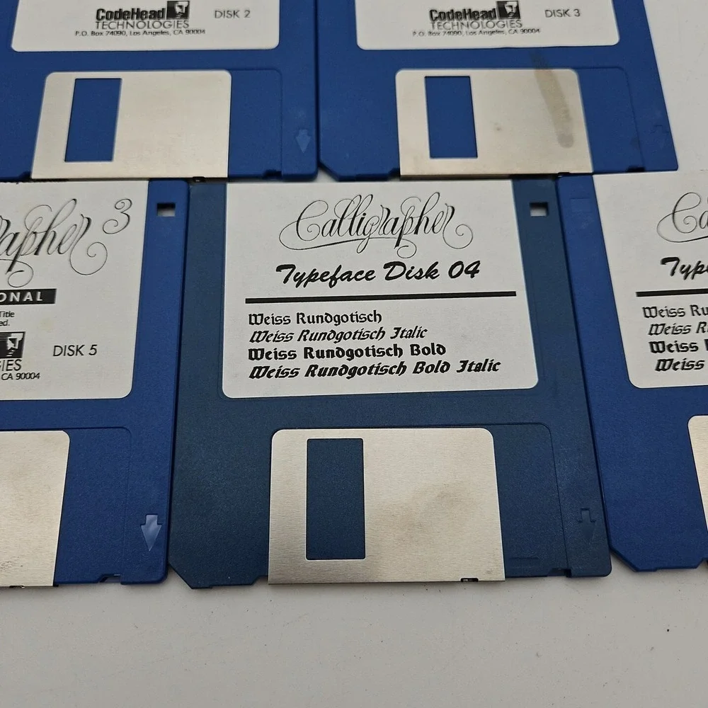 Calligrapher‎ Professional Vintage Computer Software 7 Disks